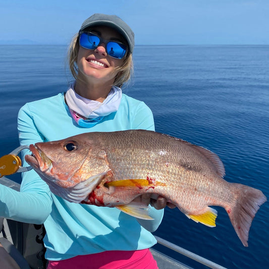 UPF 50+ WOMENS BAYSIDE FISHING SHIRT - TUSKY BLUE