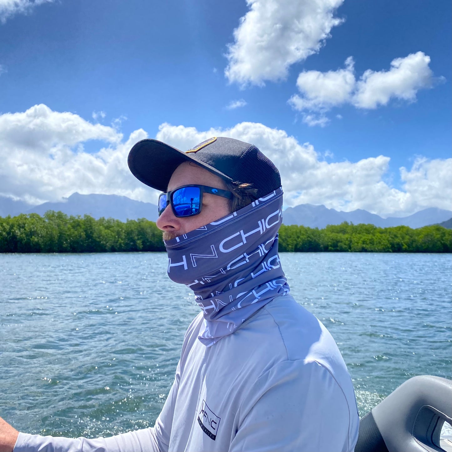 NECK GAITER - BLACK MARLIN