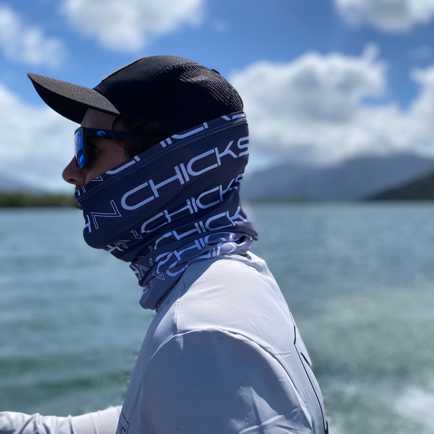 NECK GAITER - BLACK MARLIN