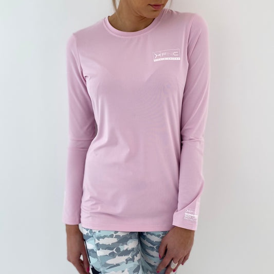 UPF 50+ WOMENS BAYSIDE FISHING SHIRT - PINKY