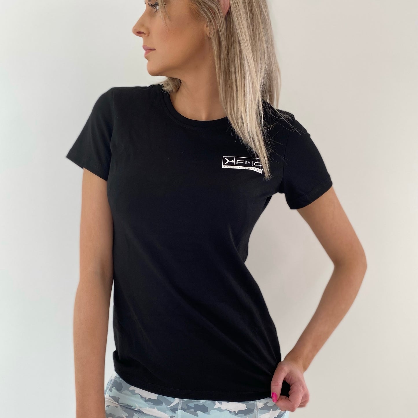 WOMENS BLACK MARLIN FNC T-SHIRT