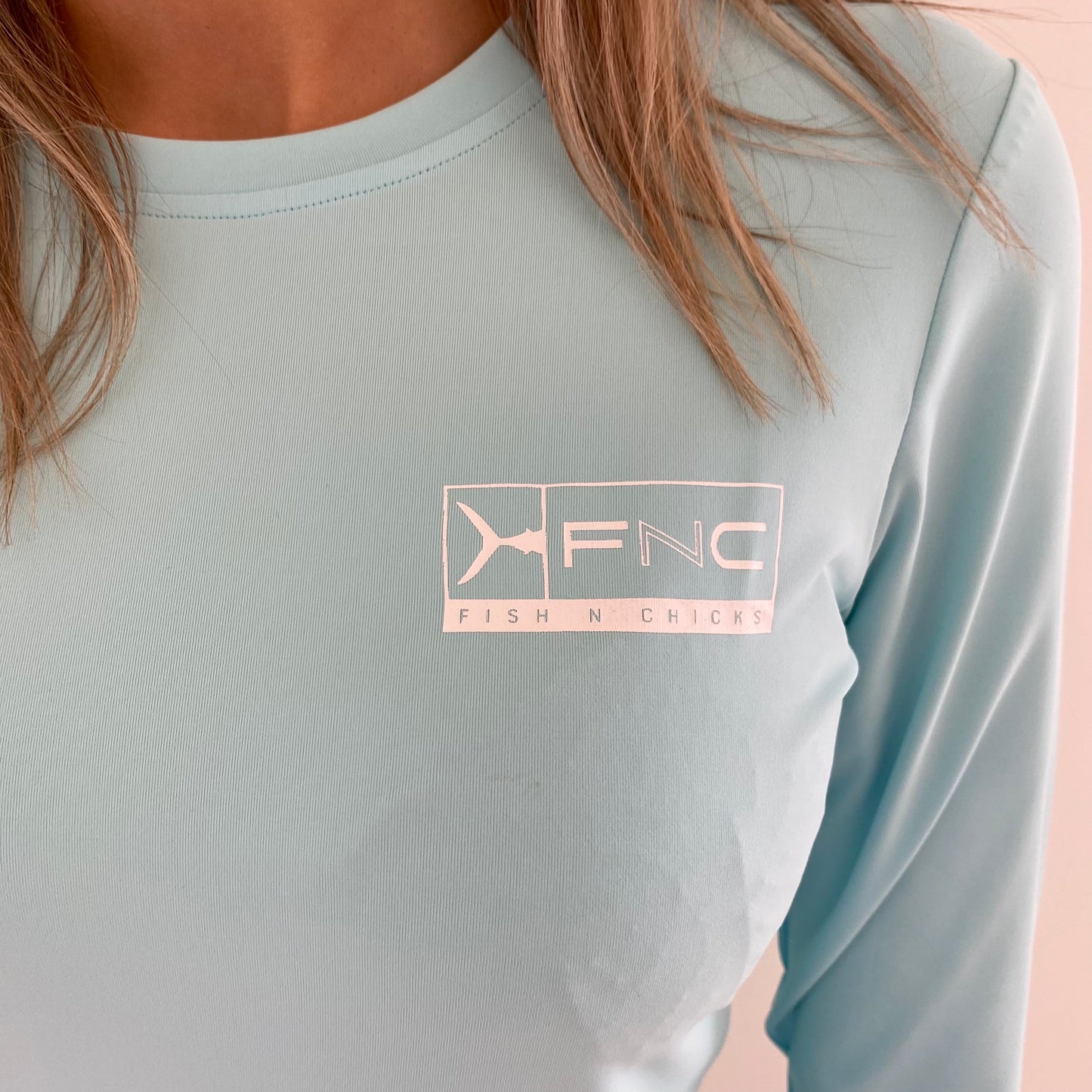 UPF 50+ WOMENS BAYSIDE FISHING SHIRT - TUSKY BLUE
