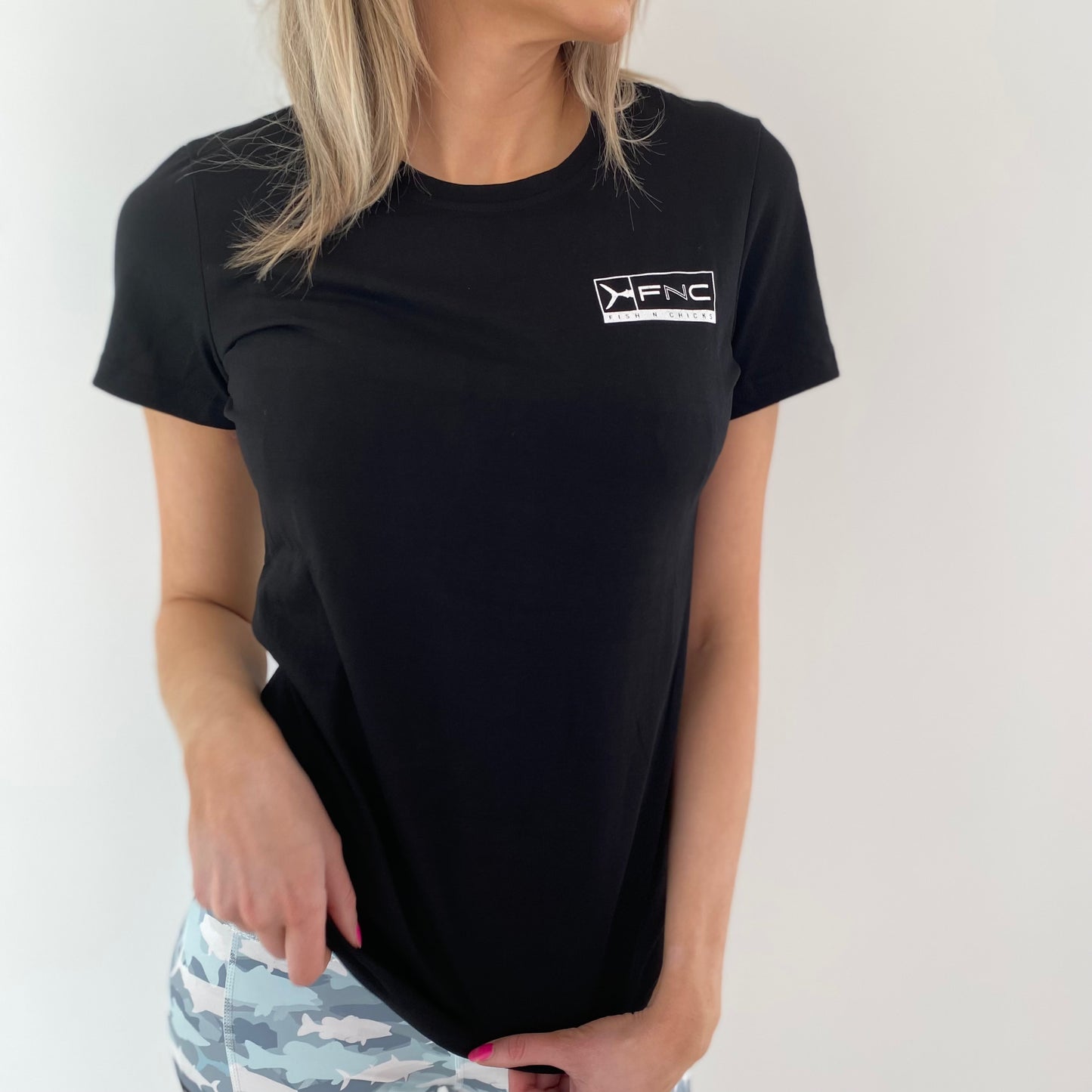 WOMENS BLACK MARLIN FNC T-SHIRT
