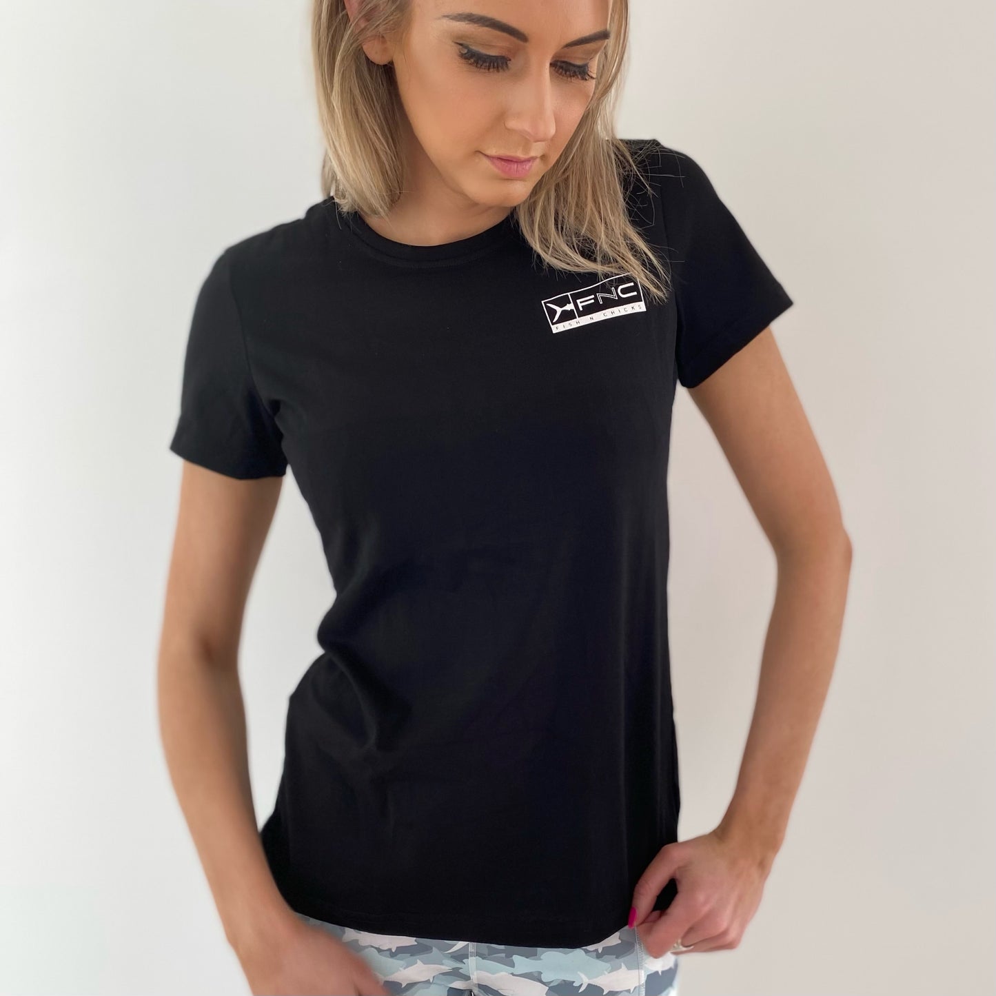 WOMENS BLACK MARLIN FNC T-SHIRT