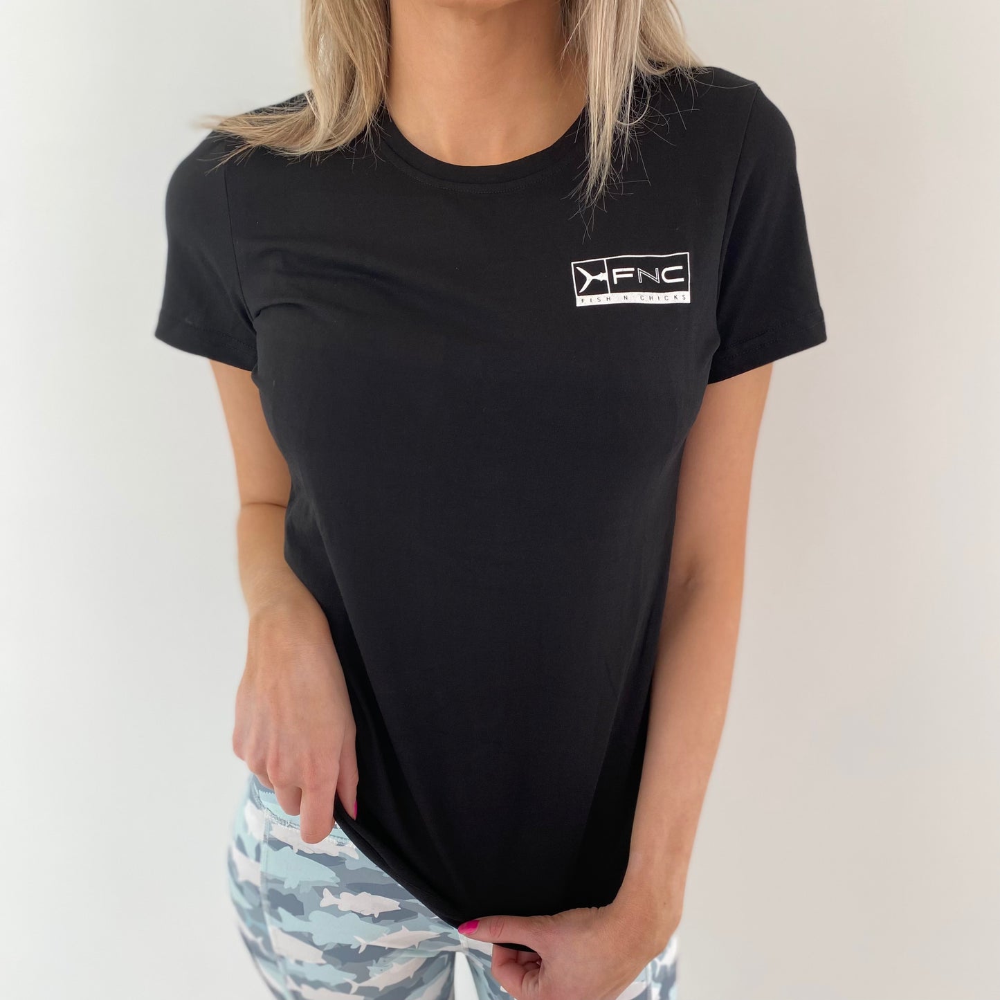 WOMENS BLACK MARLIN FNC T-SHIRT