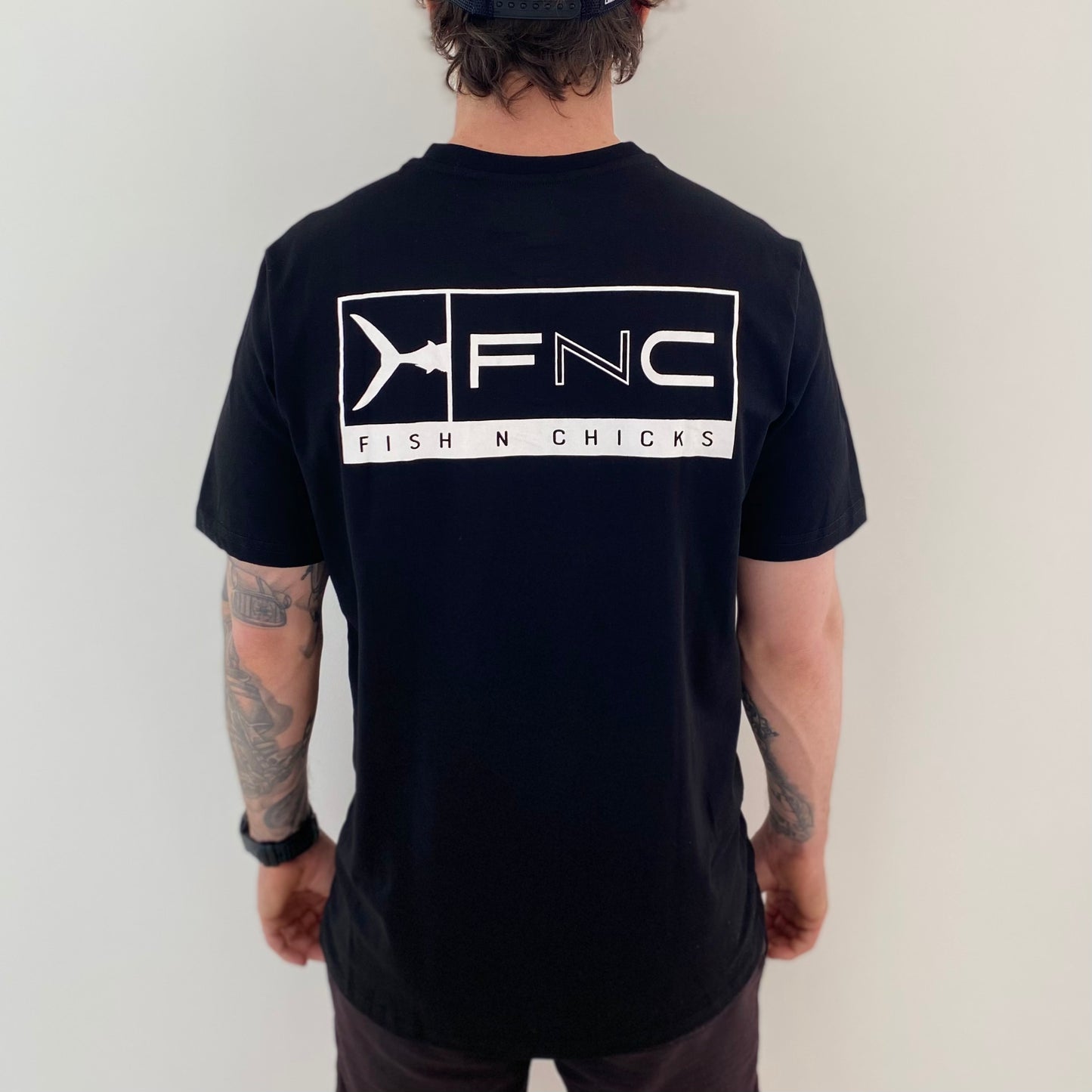 MENS BLACK MARLIN FNC T-SHIRT