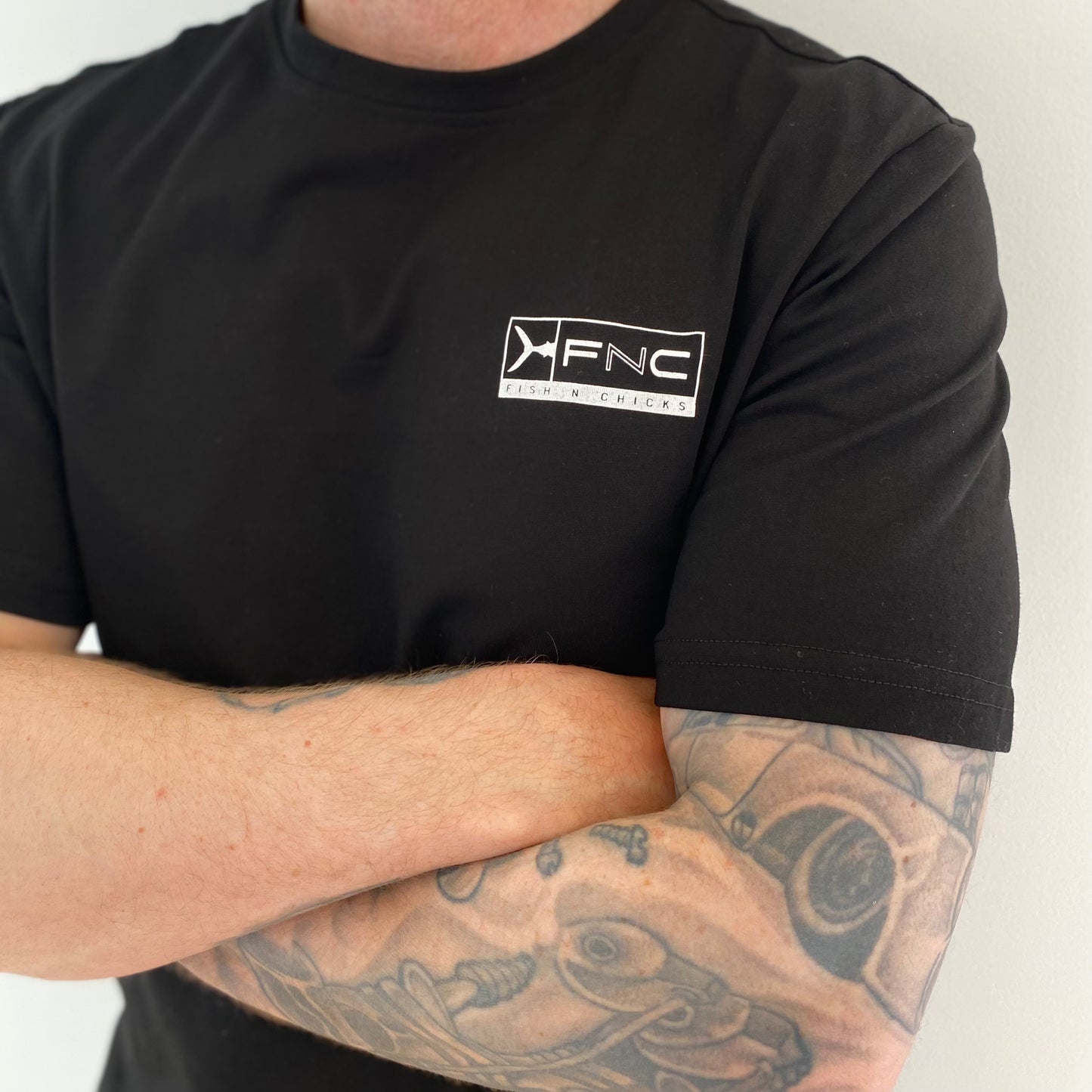 MENS BLACK MARLIN FNC T-SHIRT